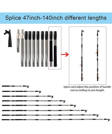 Greeily Boat Hook Pole | Adjustable Ship Hook Pole (4-12 feet) | Rust-Proof & Durable Design | Anti-Scratch | Replaceable Head | Push Pole for Multipurpose Use - Buy Online on GoSupps.com