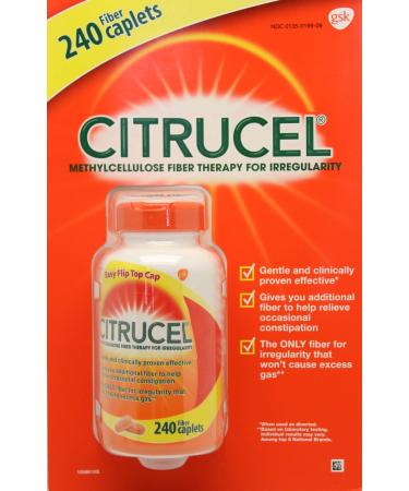 Yeegfey Citrucel Methylcellulose Fiber Therapy for Irregularity - 240 Caplets