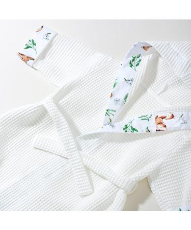 Pepi 100% Cotton Unisex Children's Bathrobe - Baby & Kids Hooded Bathrobe Made in Poland | Forest Time Size L - Buy Online on GoSupps.com