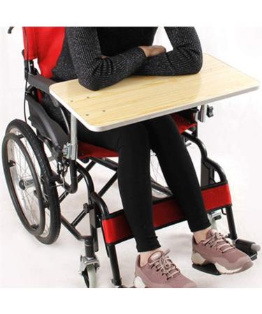 SilteD Wood Wheelchair Lap Tray Wheelchair Table Universal Trays Desk Fit for Manual Powered Or Electric Wheelchairs for Disabled Eating Rest - Buy Online on GoSupps.com