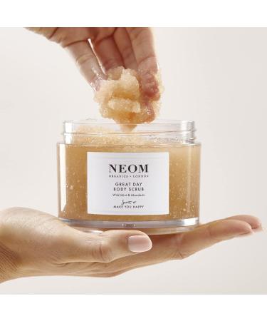 NEOM- Great Day Body Scrub | Luxury Body Scrub with Organic Sugar Vitamin E & Jojoba Oil | Wild Mint & Mandarin Fragrance | Scent To Make You Happy - Buy Online on GoSupps.com