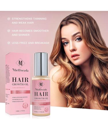 Biotin, Castor Oil & Rosemary Hair Growth Treatment Serum - Strengthen, Nourish, and Thicken Dry Damaged Hair - Buy Online on GoSupps.com