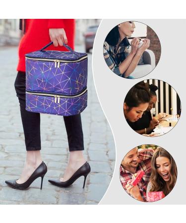 Nail Polish Organizer 30 Bottles Nail Polish Organizer Case | Nail Polish Carry Bag with Nail Polish Bag with Handle and Carrying Case Sheet Music Blue See description - Buy Online on GoSupps.com