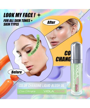 VIOLA HOUSE Liquid Color Changing Cheek Rouge Blush - Glossy Shiny Finish | Water-Based Pigments - Buy Online on GoSupps.com