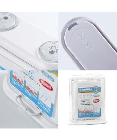 Portable Dental Dispenser: Refillable Pop-Up Tooth Silk Organizer for On-the-Go Dental Care | Transparent Case for Adults - Buy Online on GoSupps.com