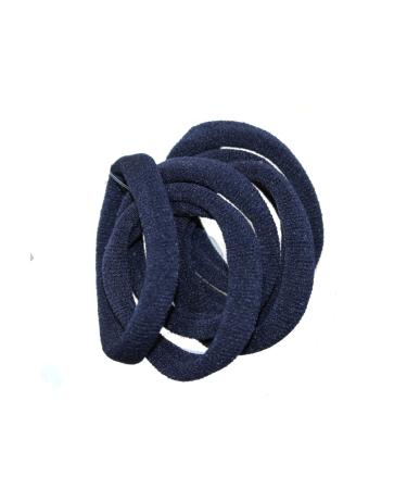 Hair ties jersey without hook navy blue