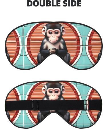 Silent Monkey Eye Mask - Soft Adjustable Nighttime Comfort for Men & Women - Black | International Shipping Available - Buy Online on GoSupps.com