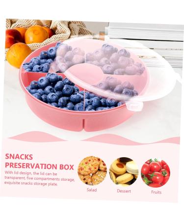 LABRIMP Candy Decor Box Dried Fruit Snack Box Food Serving Tray Plastic Candy Divided Serving Tray Pastry Stand Camping - Buy Online on GoSupps.com