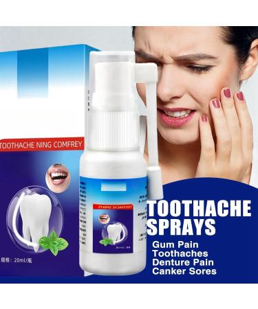 Toothache Relieving Spray Herbal Oral Care Spray Toothache Pain Relief Oral Ulcer Sprays Instant Teeth Treatment Relief Toothache Sprays Portable Oral Spray Dental Pain Relief Spray Freshen Breath - Buy Online on GoSupps.com