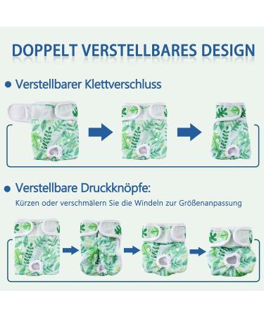 Shop Demigreat Folter Pants for Bitches | High-Suction Women's Bandages & Adjustable Dog Diapers | 3-Piece Set in Green Leaves - Buy Online on GoSupps.com
