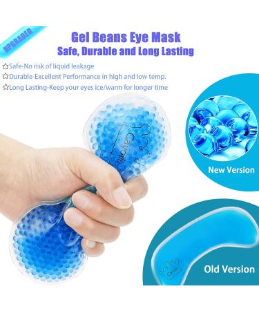 Cavoilu Gel Eye Mask - Cooling Sleep Mask for Dark Circles & Puffiness - Warm & Cold Therapy - Ideal for Home, Office & Travel - Perfect Gift for Women - Buy Online on GoSupps.com