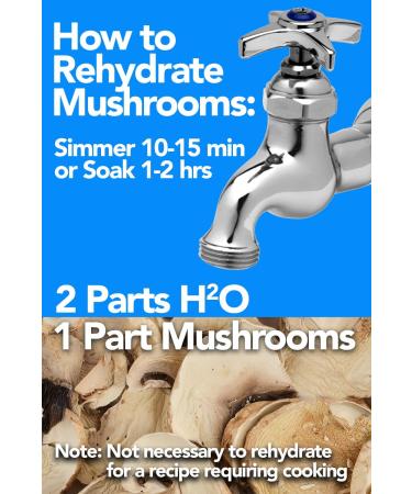 Harmony House Dried White Button Mushrooms - 3 oz Quart Jar for Cooking, Camping & Emergencies - Buy Online on GoSupps.com