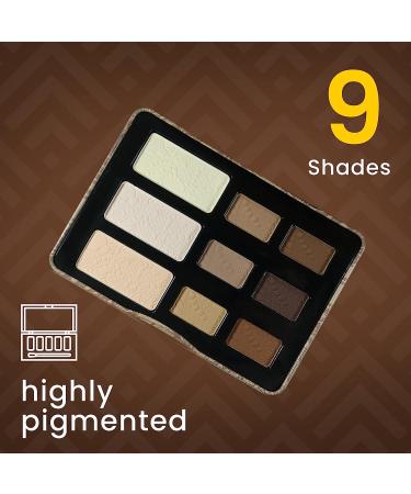 Ccolor Cosmetics Matte Natural 9-Color Eyeshadow Palette - Highly Pigmented Matte Finish Eye Shadow Makeup Kit for Long-Wearing, Easy-to-Blend Neutral Shades - Buy Online on GoSupps.com