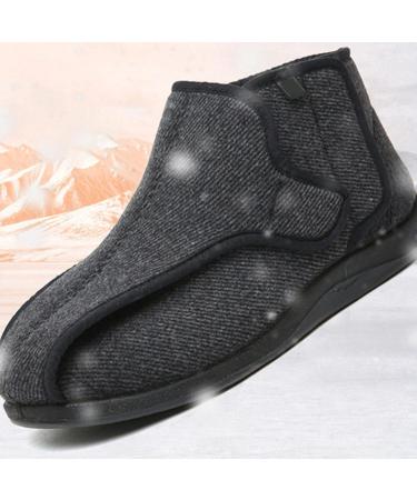 KXSM Men's Diabetic Walking Shoes - Comfortable Supportive Sneakers for Elderly with Edema & Swollen Feet - Breathable Mesh, Lightweight, Adjustable Strap - Plantar Fasciitis Slippers - Grey (Size 42) - Buy Online on GoSupps.com