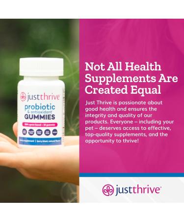 Just Thrive Probiotic Gummies - Kids Men and Womens Probiotic - for Digestive and Overall Health 30 Count 30 Count (Pack of 1) - Buy Online on GoSupps.com