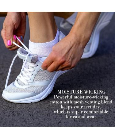 CHARMKING 8 Pairs Women's Non Slip Ankle Socks - Cotton No Show Low Cut Casual Socks (Black/White/Grey) - Buy Online on GoSupps.com
