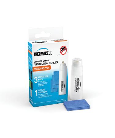Thermacell Midge and Mosquito Protector Standard Refill Pack Compatible All Thermacell Fuel Powered protectors 1 count (Pack of 1) Mats and Gas Single