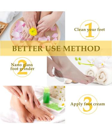 Nano Glass Foot File & Nail File | Foot Scrubber Callus Remover for Feet | Pedicure Tool for Dead Skin Removal | Foot Rasp for Cracked, Hard, Wet and Dry Feet - Buy Online on GoSupps.com