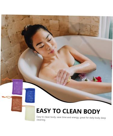 Baluue 16 Pcs Soap Bag Foaming Net Bath Soap Liquid Bubble Bag Soap Saver Loofah Pouch Bath Loofah Nylon - Buy Online on GoSupps.com