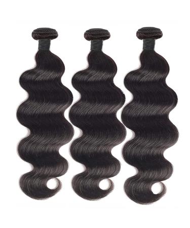 9A Brazilian Virgin Body Wave Human Hair Bundles - 16 18 20 Inch - Natural Color - Buy Online on GoSupps.com