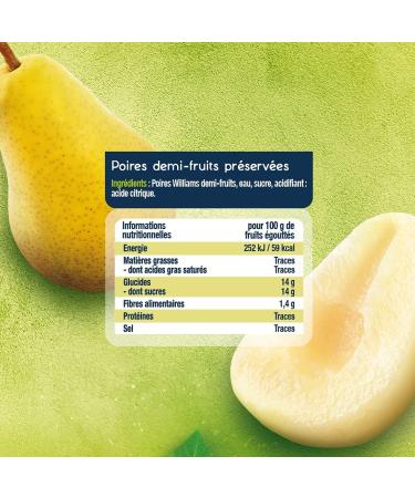 ST MAMET Since 1953 Williams Pear 850g Pack of 4 - Buy Online on GoSupps.com