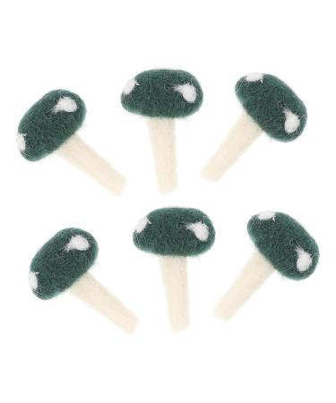 NUOBESTY 6pcs Poking Fun Hair Ribbons Tiara Baby Hair Bows Clips DIY Headdress Accessories Charm Patch Child Green 3x3x5.5cm