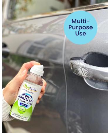 EcoHydra Alcohol Free Hand Sanitiser Spray - 100ml | NHS Approved Hospital Grade | Kills 99.9999% Bacteria & Viruses | Safe for Children | Unscented | 1 Pack - Buy Online on GoSupps.com