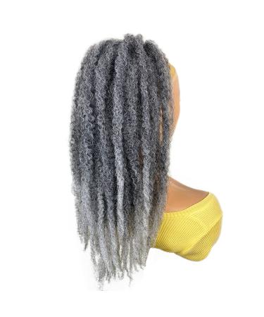 VAVANGA Marley Hair Ponytail 18 Ombre Grey | Afro Kinky Synthetic Braiding Hair Extension in T1B/GRAY - Buy Online on GoSupps.com