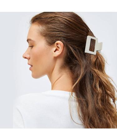 6 PCS Non-Slip Hair Claw Clips Set for Women and Girls - Small Square and Rectangle Clips for Thick and Thin Hair - Bright Hair Accessories - Buy Online on GoSupps.com