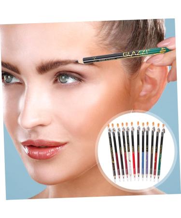 Beatifufu 12pcs Lip Liner Eyeliner Eye Shadow Pencil Lip Liner Pencil Lipstick Pencil Makeup Pencil Wooden - Buy Online on GoSupps.com