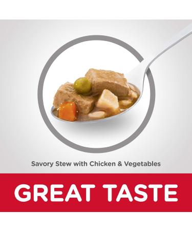 Hill's Science Diet Adult and Senior 7+ Canned Dog Food Savory Stew Bundle (Chicken & Beef) | 12.8 oz 24 Cans - Buy Online on GoSupps.com