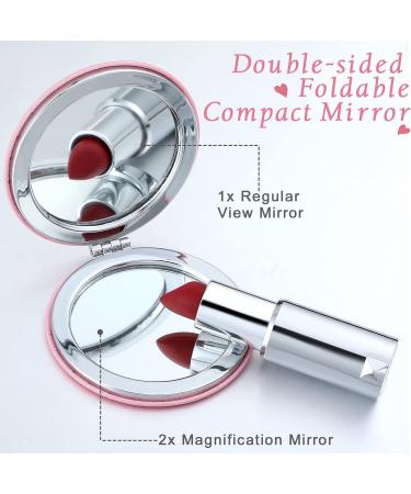 Sumind 8 Pcs Inspirational Compact Mirror Bulk - Double Sided Travel Makeup Mirror - Perfect Gift for Women and Girls - Buy Online on GoSupps.com