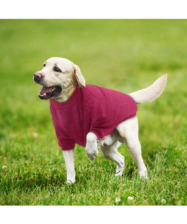 Ranypet Large Dog Sweater - Winter Knitting Sweater for Medium Dogs | Soft Thick Warm 5XL Red & Gray - Buy Online on GoSupps.com