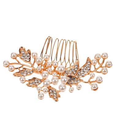 Angoily Bride Hair Accessories Bridal Hair Accessories Rhinestone Hair Clips Women Hair Accessories Hair Accessories for Women Tiara Miss Rhinestones Comb Alloy