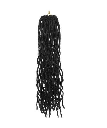 Aomig 21 PCs 18 Inch Synthetic Earthworm Fake Hair Extensions - Goddess Gypsy Braids Passion Twists for Cosplay & Masquerade Parties - Black - Buy Online on GoSupps.com