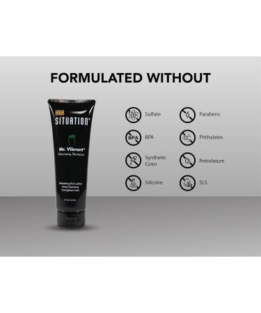 Mr. Vibrant Volumizing Shampoo - DHT Blocker for Thinning Hair - 8 FL Oz | Fight Hair Loss & Achieve Fuller Hair - Buy Online on GoSupps.com