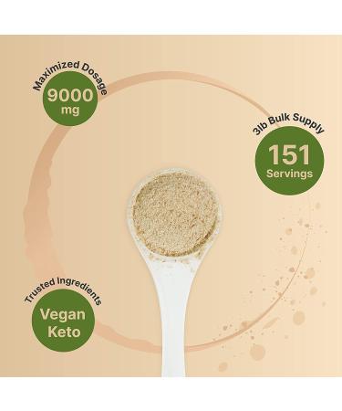 Naturebell Psyllium Husk Powder 3 Lbs (48 Oz) - 9000mg Per Serving - Unflavored | Gluten Free Soluble Fiber for Gut Health - Ideal for Keto Baking, Shakes, Juices & More - Buy Online on GoSupps.com