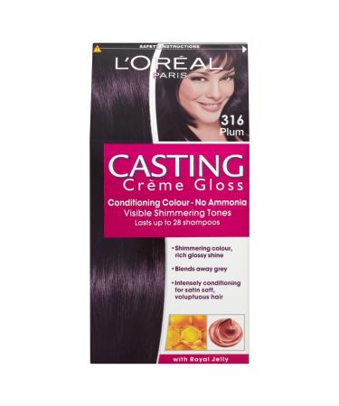 3 x L'Oreal Paris Casting Creme Gloss Conditioning Colour 316 Plum