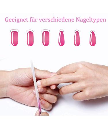 3-Piece Colored Crystal Glass Nail File Set | Professional Glass Files for Baby & Adult Nail Care | Washable & Dual-Sided for Natural Nails - Buy Online on GoSupps.com