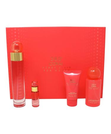 Perry Ellis Fragrances Coral 4 Piece Gift Set for Women - Buy Online on GoSupps.com