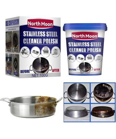 Stainless Steel Cleaner and Polish | Stainless Steel Cleaner and Polish - Multi-Purpose Polish and Cleaner Paste Stainless Steel Cleaner for Appliances Kitchen Cleaning and Stain Removal Paste 12b - Buy Online on GoSupps.com
