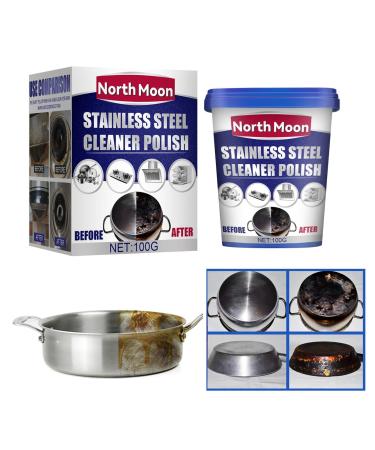 Metal Polish Paste - Metal Polish Stainless Steel Cleaner Rust Remover Kitchen Cleaning and Stain Removal Paste Protects Appliances from Rust Gaoxiao