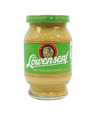 German Lowensenf Mittelscharf Mild Mustard 8.7 fl oz (250 ml) From germany