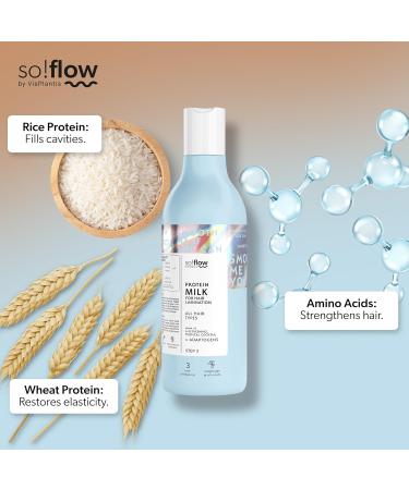 So!Flow Protein Milk for Hair Lamination - Reishi Mushroom Infusion for Ultimate Hair Restoration and Shine with Natural Adaptogens - Buy Online on GoSupps.com