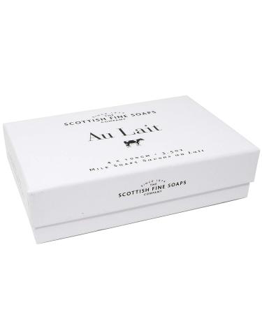 Scottish Fine Soaps Au Lait Milk Soaps 4x100g - Luxurious Bathing Experience - Buy Online on GoSupps.com
