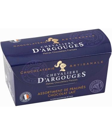 CHEVALIERS D'ARGOUGES French Master Chocolatiers - Assortment of milk chocolate pralines 33% - Tasting box 185g - Buy Online on GoSupps.com