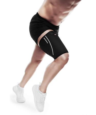 Rehband Thigh Support Bandage - Neoprene Compression 5mm - XS Grey | International Shipping Available - Buy Online on GoSupps.com