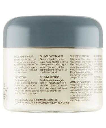Idhair Extreme Titanium Mudwax - Strong Hold & Shine for Short Hair | Paraben-Free | 3 x 100ml Pack - Buy Online on GoSupps.com