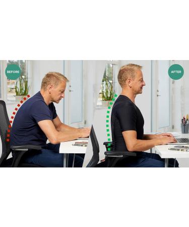 Anodyne Posture Shirt for Men | High-Up Shirt for Posture Correction | Improve Posture & Reduce Pain | Medically Approved | Medium - Black - Buy Online on GoSupps.com