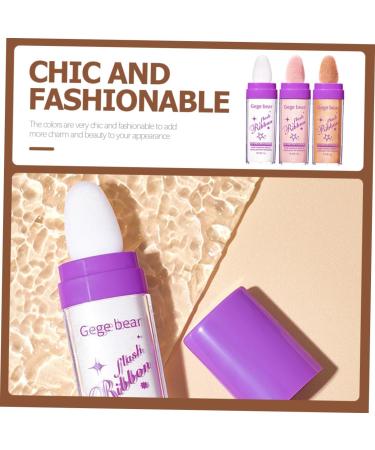 POPETPOP 3pcs Highlight Pat Powder Face Powder Loose Glitter Makeup Glitter for Hair and Body Brighten Voss 13.5x3.3cm Assorted Color - Buy Online on GoSupps.com